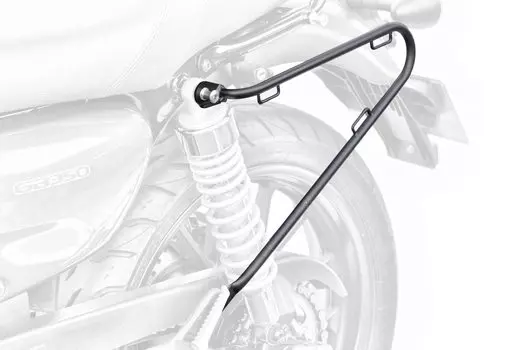 Kijima Motorcycle Side Bag Support Single Left Side Can Be Used with ETC Case Stay Steel Matte Black Finish HONDA GB350/S 210-49702