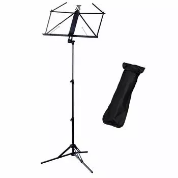 Kiktani Music Stand Foldable Aluminum Total Length 42cm when folded Black KMS-6 чёрный