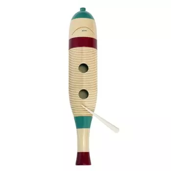 Kiktani Wood Guiro в форме рыбы с палочкой общая длина 410 мм GR-4200