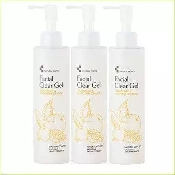 Kikuboshi Natural Works Очищающий гель для лица 200 мл, набор из 3 бутылок