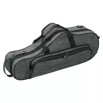 Kikutani Alto saxophone lightweight case that can be used as a backpack Tweed fabric Gray AS-Tweed