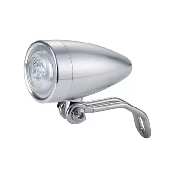 KiLEY USB Rechargeable Bullet Light Bicycle LED Front Light LM-018 (Silver)