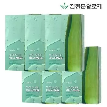 Ким Чон Мун Алоэ La Sense Loe Cure Алоэ Slice Jelly Mask Pack 300 мл, 10 шт., 6 шт.