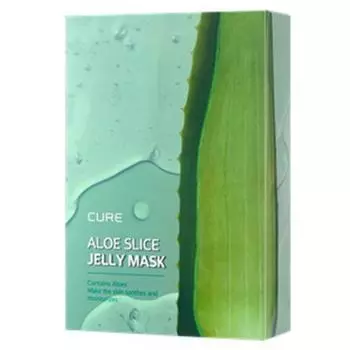 Ким Чон Мун Алоэ La Sense Loe Cure Алоэ Slice Jelly Mask Pack 300 мл, 10 штук, 1 штука