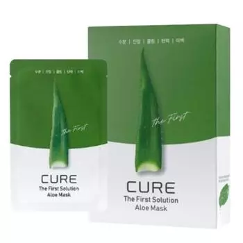 Ким Чон Мун Алоэ La Sense Loe Cure The First Solution Aloe Mask Pack 250 мл, 10 шт., 1 шт.