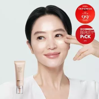 [Ким Хе Су ВЫБОР/Нет. 1 Moisture Glow Tone-up] AHC Nude Tone-up Cream Natural Glow 40 мл SPF50+ PA++++, солнцезащитный крем из Кореи