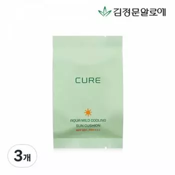 Kim Jeong-moon Aloe Aqua Mild Cooling Sun Cushion Refill SPF50+ PA++++, 25g, 3 pieces