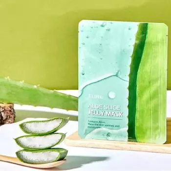 Kim Jeong Moon Aloe CURE Aloe Slice Mask 30ml*10ea, Moisturising, Kbeauty, Korean cosmetics, sample