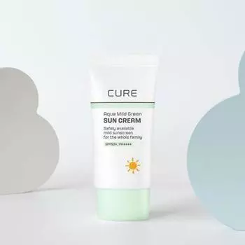 Kim Jeong Moon Aloe Cure Aqua Mild Green Солнцезащитный крем 40 мл (SPF50 +) 1 PCS