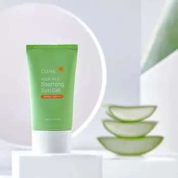 Kim Jeong Moon Aloe Cure Aqua Mild Успокаивающий солнцезащитный гель 50 мл (SPF50 +) 1 PCS