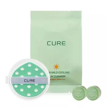 Kim Jeong-moon Aloe Cure Cooling Sun Cushion Refill SPF50+ PA++++ + Mini 2X Cream 3.5g x 2p set, 1 set
