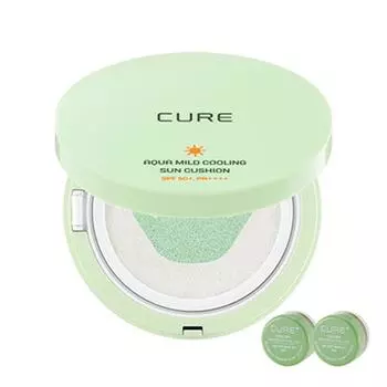 Kim Jeong-moon Aloe Cure Cooling Sun Cushion SPF50+ PA++++ 25g + Mini 2X Cream 3.5g x 2p set, 1 set