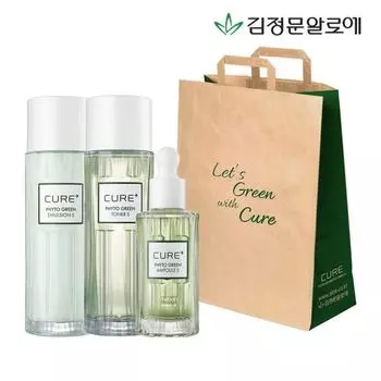 Kim Jeong-moon Aloe Cure Phyto Line basic 3-piece gift set shopping bag provided