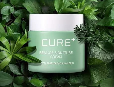 Kim Jeong Moon Aloe ЛЕЧЕНИЕ+ РЕАЛЬНОЕ:OE SIGNATURE CREAM 55g, Увлажнение, Kbeauty, Корейская косметика, пробник