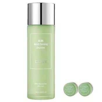 Kim Jeong Moon Aloe Moist Calming Emulsion 130ml 1p + Mini 2x Cream 2p, 1 set