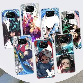 Kimetsu No Yaiba Demon Slayer Phone Case For Xiaomi Mi 11 Lite 11i 12X 12 9 8 11T 10T 9T Pro 10 5X 6X Ultra 5G Cover Coque Capa Xiaomi Mi 11 Lite