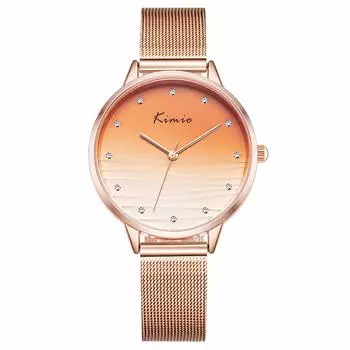 Kimio K6409 Women s Watch Stylish Classic Simple Women s Watch Business Japanese Quartz watch for women (Red)