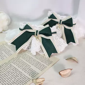 [KIMnyang_deng] Простые аксессуары для накидки в виде щенка и кошки из кружева зеленого цвета XS