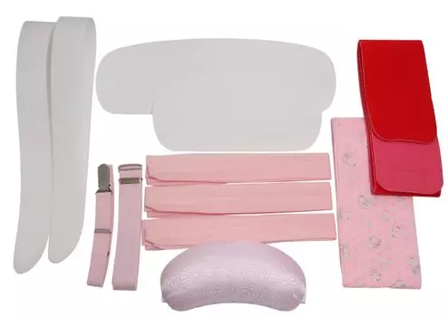 кимоно аксессуар оби оби спина 2 воротник дата талия кимоно сделано в наборе [Хасэгава] набор из 12 предметов, подушка, пластина, пластина, сердечники, затяжка, ремень, пояс,