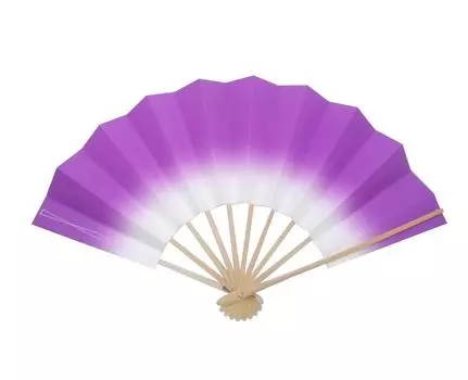 Кимоно Bokashi Dance White 9 5 минут Сделано в Для танцев и фестивалей танцев [Город Асакуса] Веер, Бамбук, см, [Фиолетовый, Япония] практика, фиолетовый