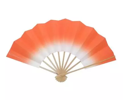 Kimono Bokashi Dance White 9 5 minutes Made in For dances and festival dances [Asakusa City] Fan, Bamboo, cm, [Red, Japan] lessons,