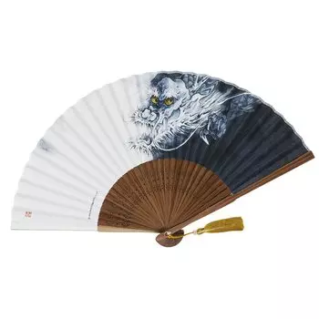 Kimono Domestic Mino Washi Dragon Air Clean 30 7 21cm [Stylish Iroha] Fan, Fan, Paper, Rooms, Dimensions, серый