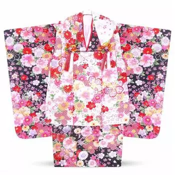 Кимоно из 9 предметов, классическое кимоно, кимоно для девочек 3 лет, 3-летняя девочка [NISHIORI] Комплект Сити-Го-Сан, комплект, комплект, комплект, Сити-Го-Сан