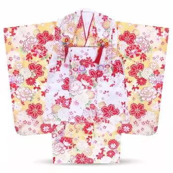 Кимоно из 9 предметов, классическое кимоно, кимоно для девочек 3 лет, 3-летняя девочка [NISHIORI] Комплект Сити-Го-Сан, комплект, комплект, комплект, Сити-Го-Сан