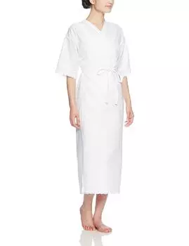 Кимоно-комбинация с нижним бельем Slip Hem, размер M [Hasegawa] Кружево, стиль и покрытие, белый