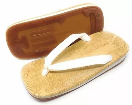Кимоно Made in Ame White Thong [Asakusa City] Япония, мужское Setta, подошва, (Non-Slip) (большой) белый