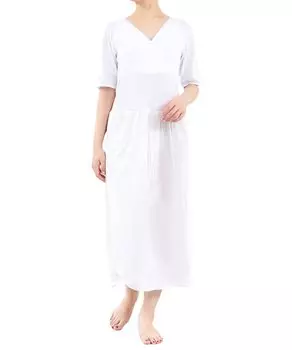 Кимоно японское цельное японское платье-туника Azuma белое LL [SOUBIEN] комбинация, V-образная комбинация, тип, нижнее белье, белое, нижнее белье, нижнее белье, чехол,