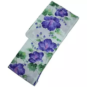 Кимоно Различное Плетение Гибискус [Стильная Ироха] Юката, Пошитое на заказ, (Светло-зеленый) светло-зеленый