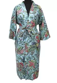 Кимоно ручной работы для подружек невесты, летняя одежда, цветочное пляжное кимоно, вечернее платье One Size разноцветный