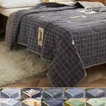 Kin Friendly матовый хлопок летнее одеяло летнее прохладное минималистское студенческое общежитие одно тонкое одеяло с кондиционером 70X100cm Thin Quilts