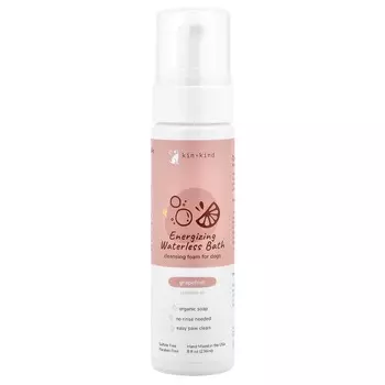 Kin+Kind Энергетическая сухая ванна, Очищающая пена для собак, Грейпфрут, 8 жидких унций (236 мл)