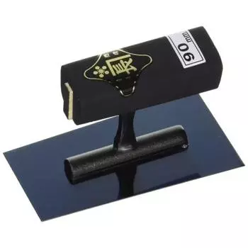 Kincho square trowel oil-fired 0.5mm thick black painted square handle rivetless 90mm