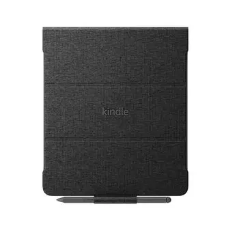 Kindle Scribe в 2024 году и складной чехол из натуральной ткани Amazon [Для (выпущен 2022)] (черный)