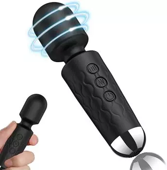 виды изгиба гибкий Электрический массажер мини сделанный из мини электрический USB популярный удобный электрический японский ручной черный [20 вибраций, 360° головка,