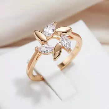 Kinel сверкающее кольцо венок из натурального циркония для женщин винтажные ювелирные изделия в подарок 6