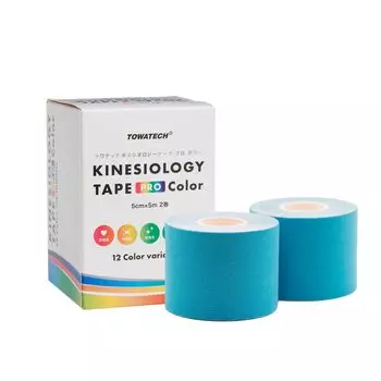 Kinepro Color 5 см x 5 м 2 рулона Светло-голубая лента PRO Sports Taping Черный Темно-синий Розовый Зеленый Фиолетовый Красный Черный Синий Красный (Кинезиология Цвет) светло-синий