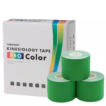 Kinepro Color 5 см x 5 м 6 рулонов Лента PRO Sports Taping Черный Темно-синий Розовый Зеленый Фиолетовый Красный Черный Синий Красный (Кинезиология Цвет) (зеленый) зелёный
