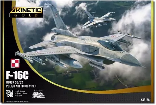 Kinetic Poland Block Viper Plastic Model KNE48156 1/48 F-16C 50/52 w/CFT (Airplane)