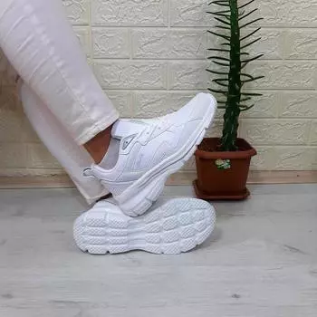 Kinetix Melly Pu White Fuspet Женская спортивная обувь на танкетке