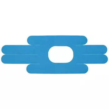 Кинезиологическая лента для колена, дышащая предварительно разрезанная лента для колена для тренажерного зала и фитнеса (синий)