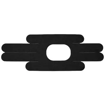 Кинезиологическая лента для колена, дышащая предварительно разрезанная лента для колена для тренажерного зала и фитнеса (черный) КДЕ