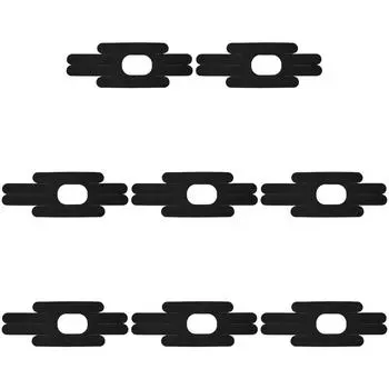 Кинезиологическая лента для колена, дышащая предварительно разрезанная лента для колена для тренажерного зала и фитнеса (черный) Великобритания