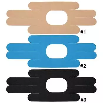 Кинезиологическая лента для колена, дышащая предварительно разрезанная лента для колена для тренажерного зала и фитнеса (синий) *Великобритания