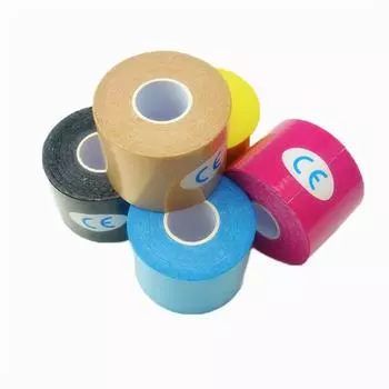 Кинезиологическая лента спортивная поддержка мышц спортивная физиотерапевтическая лента эластичная спортивная повязка для мышц бежевый