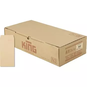 King Corporation Craft Envelope Long Size 3 70g 1000 Sheets 150502
