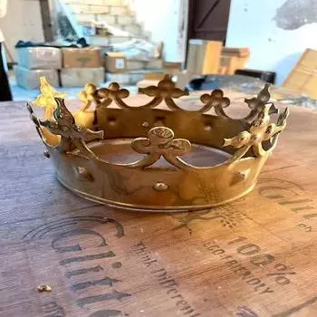 King Crown Brass Plantagenet Crown Brass Gift Item ручной работы средневековый костюм на Хэллоуин Рождественский подарок